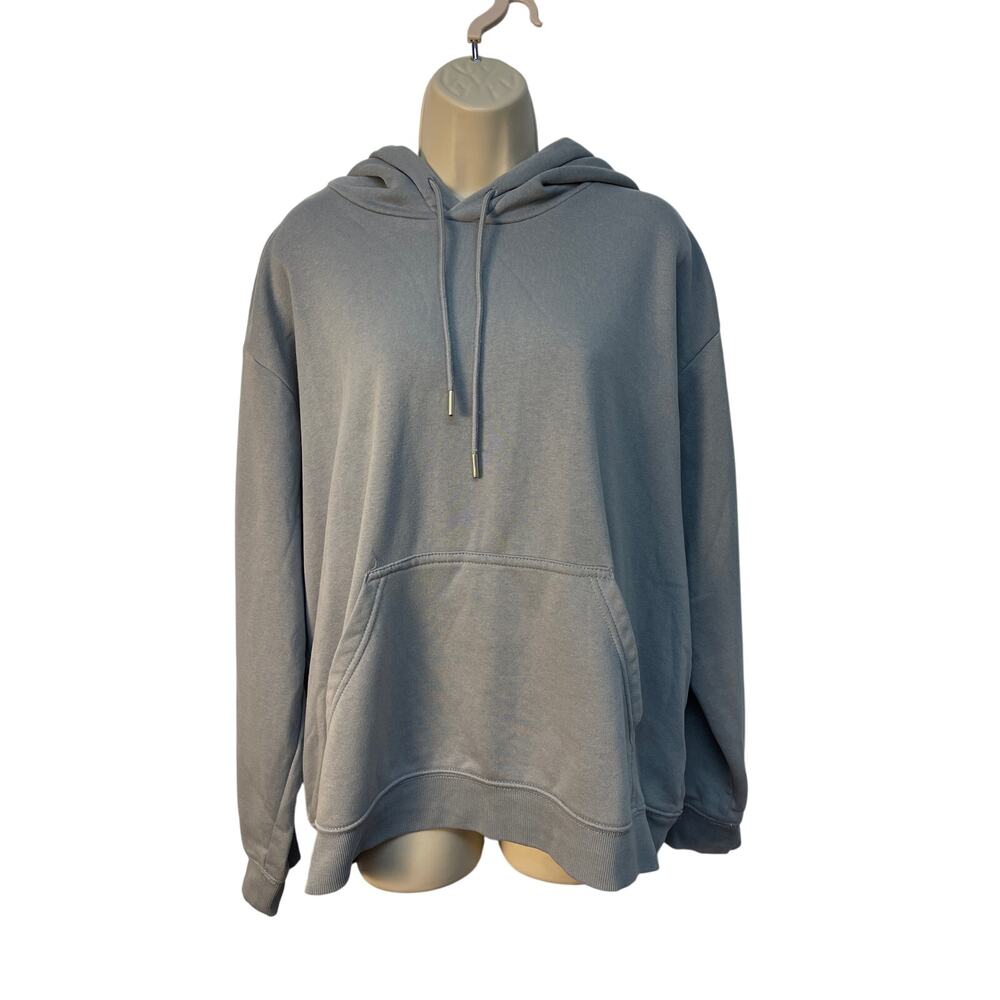 HM Womens Grey Oversized Fleece Hoodie Sweatshirt XL P/N 0456163 6